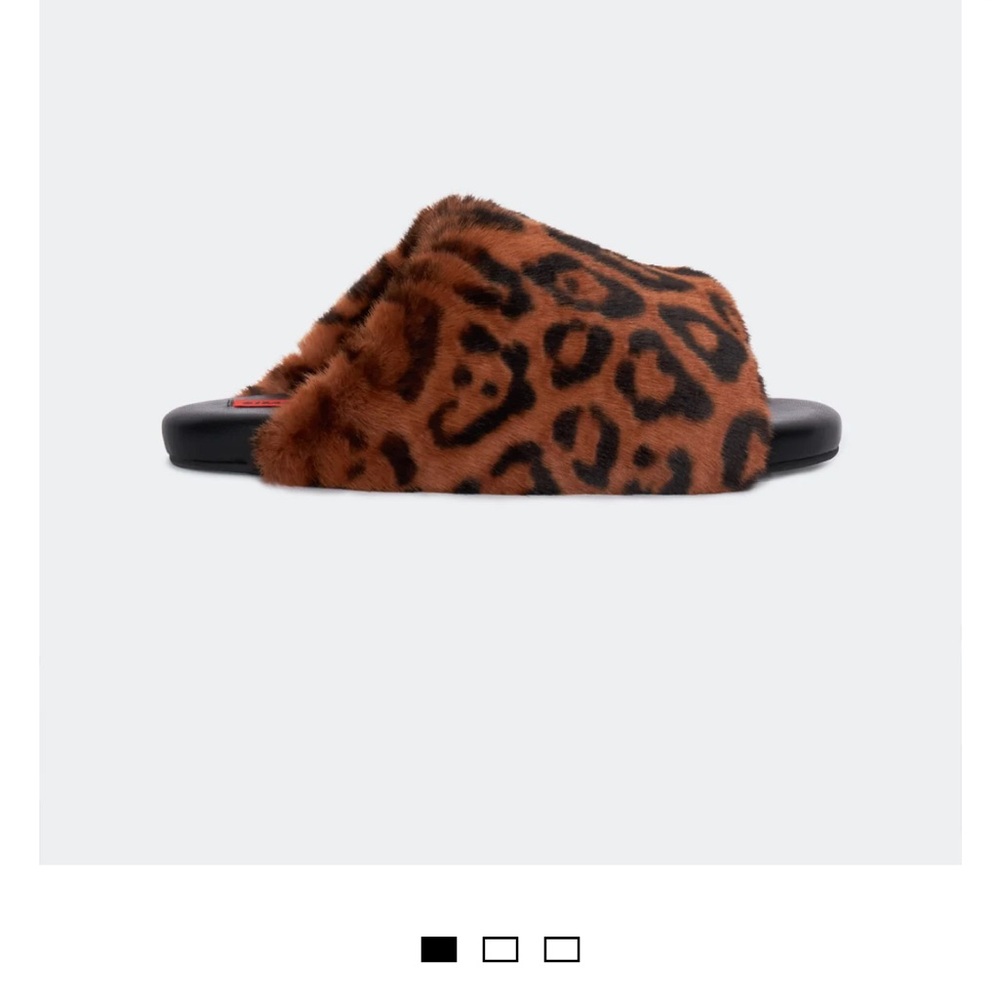 Simon Miller Leopard Print Mules - Black and Brown